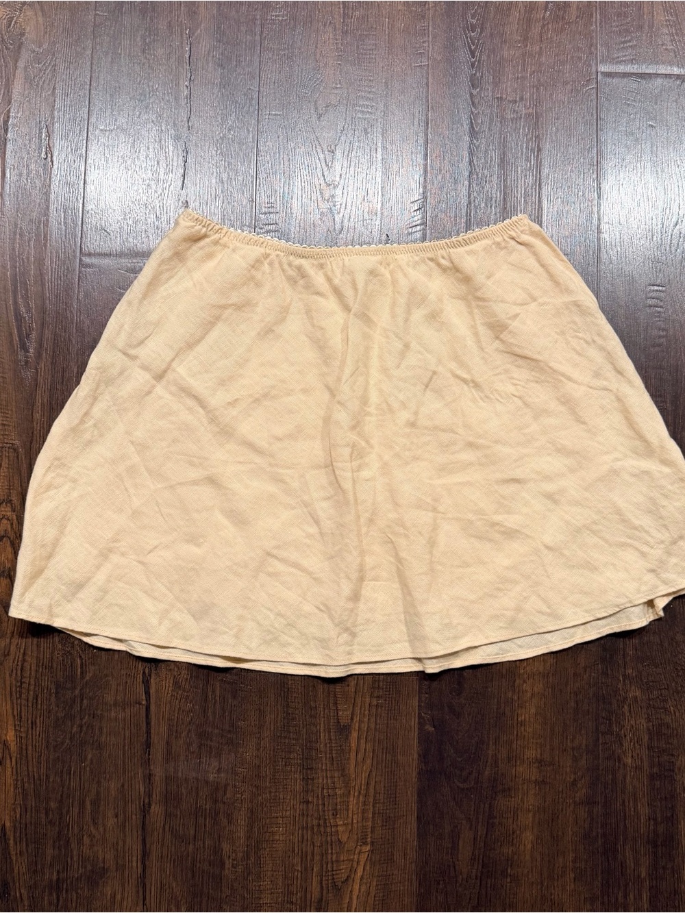 Reformation linen mini skirt size small
